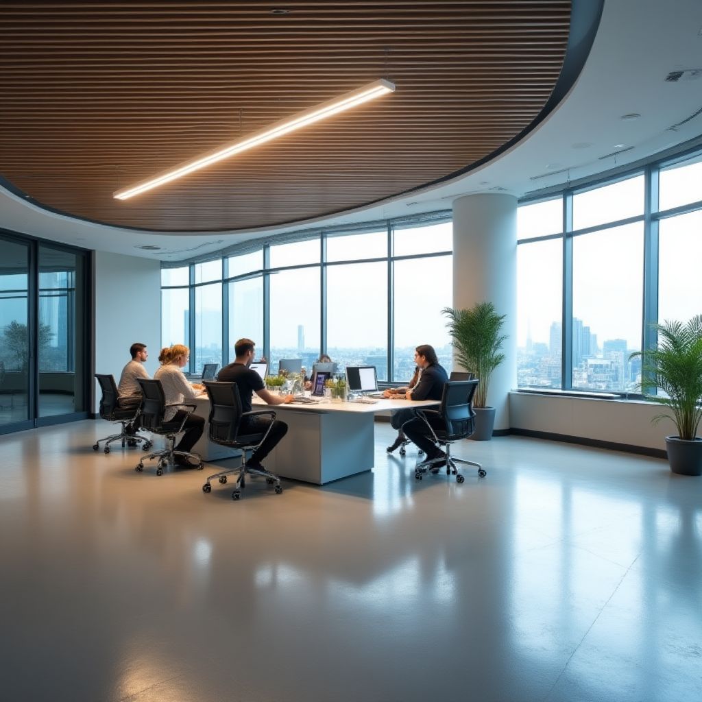 Modern ofis genel görünüm