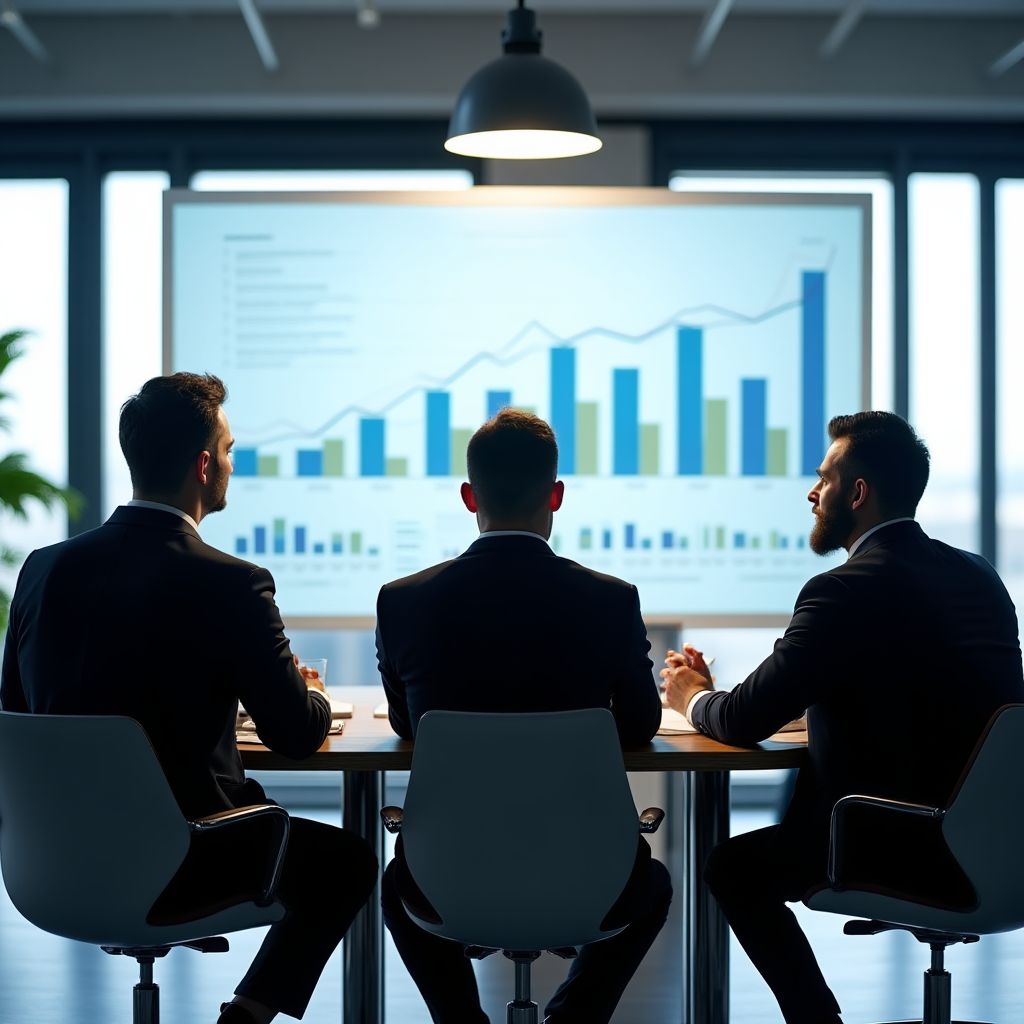Finansal danışmanlar ekip toplantısı